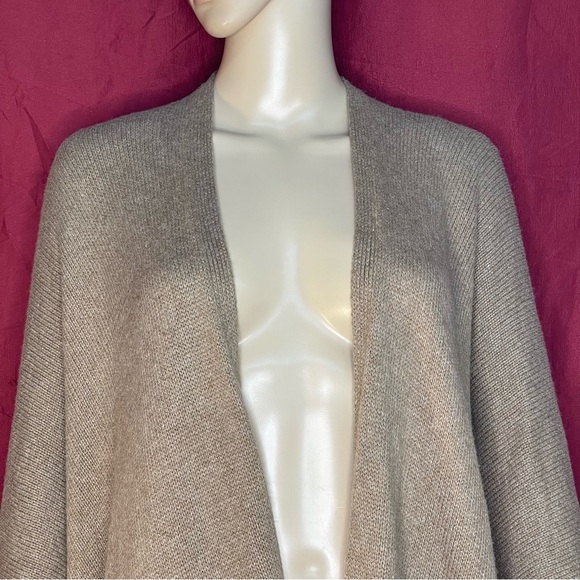 J. Jill Fringed Open Front Ruana Poncho Shawl One Size - Picture 3 of 7